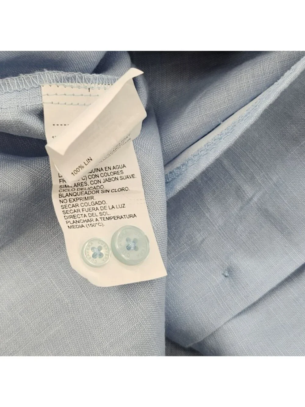 Cubavera 100% Linen Guayabera Shirt 2X Retro Pleat Airy Coastal Resort Tropical - Picture 8 of 8